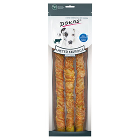 Abbildung Dokas 1 Meter Kaurolle mit Hhnerbrust (3x34cm) - 8 Stck / Sparpaket
