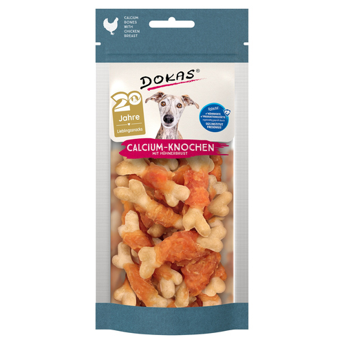 Dokas Calcium-Knochen mit Hühnerbrust 75 g