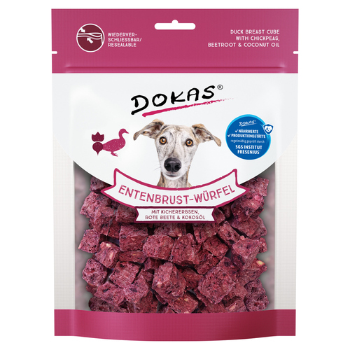 Dokas Entenbrust-Würfel mit Kichererbsen, Rote Beete, Kokos 150 g