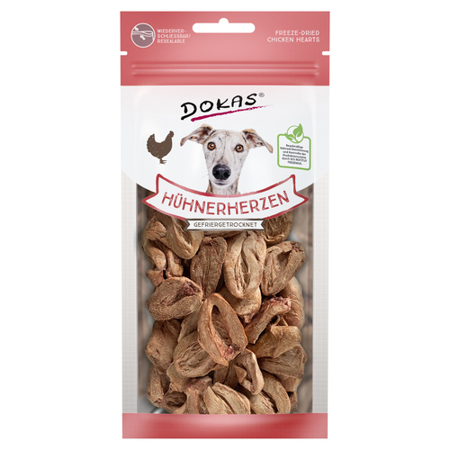 Dokas Hühnerherzen gefriergetrocknet 22 g