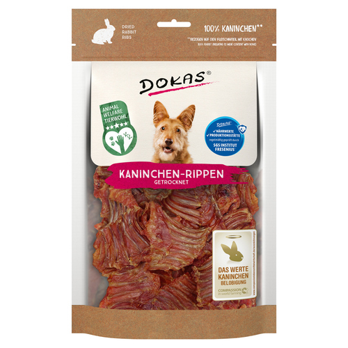 Dokas Kaninchen-Rippen mit Fleisch 100 g - 7 Stück - Sparpaket