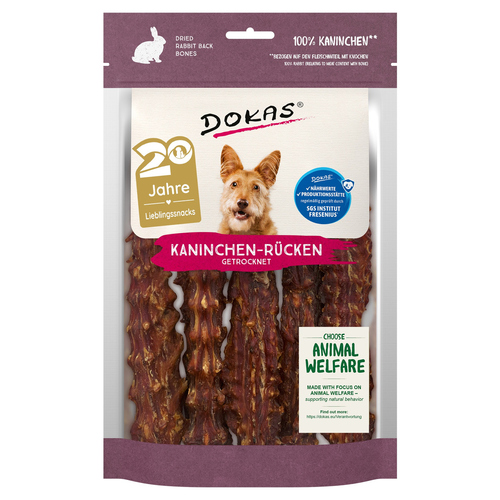 Dokas Kaninchen-Rücken 120 g - 7 Stück / Sparpaket
