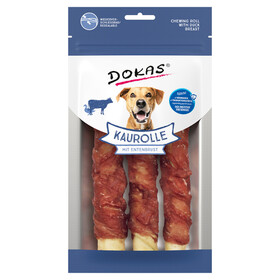 Abbildung Dokas Kaurolle mit Entenbrust Medium 150 g - 6 Stck / Sparpaket
