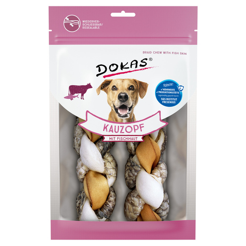 Dokas Kauzopf mit Fischhaut 2 Stück - 120 g - 8 Stück - Sparpaket