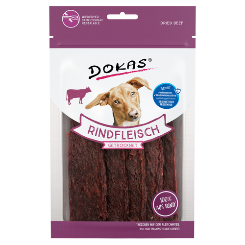 Dokas Rindfleisch getrocknet 70 g - 12 Stück - Sparpaket