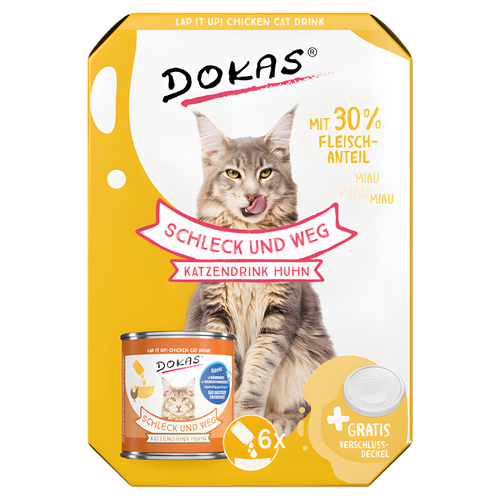 weitere Abbildung Dokas Schleck und weg Katzendrink Huhn 6 x 100 g