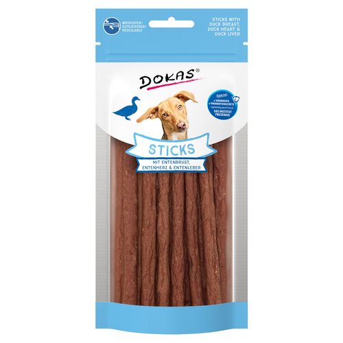 Dokas Sticks mit Entenbrust, Entenherz & Entenleber 60 g