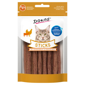 Abbildung Dokas Sticks mit Hhnerbrust & Rinderleber 30 g - 10 Stck / Sparpaket