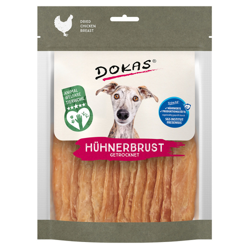 Dokas Welfare Chicken - Hühnerbrust getrocknet 170 g - 11 Stück / Sparpaket