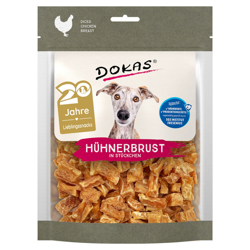 Dokas Welfare Chicken - Hühnerbrust in Stücken 170 g - 7 Stück / Sparpaket