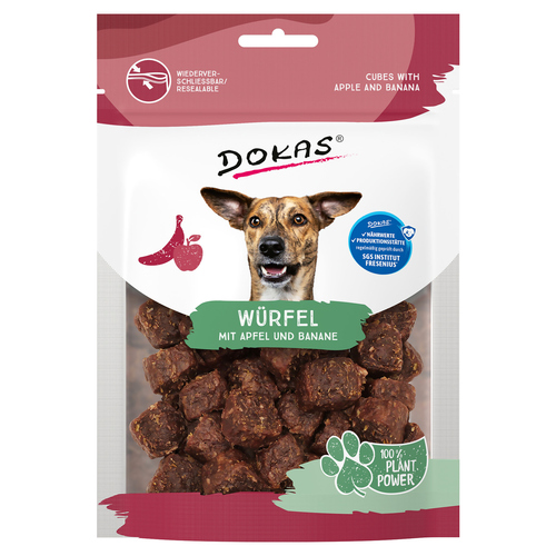 Dokas Würfel mit Apfel & Banane 105 g - 5 Stück / Sparpaket