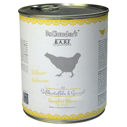 Dr. Clauders BARF Komplettmenue Hühnerfrikassee 800 g