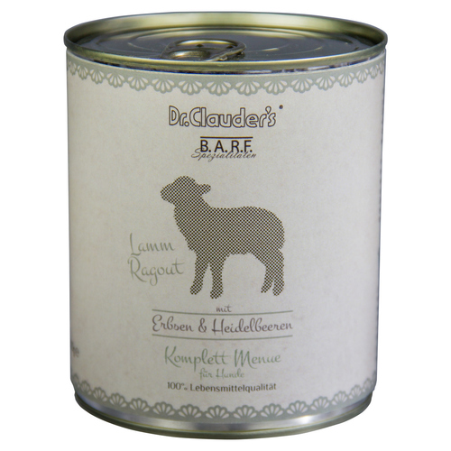 Dr. Clauders BARF Komplettmenue Lammragout 800 g
