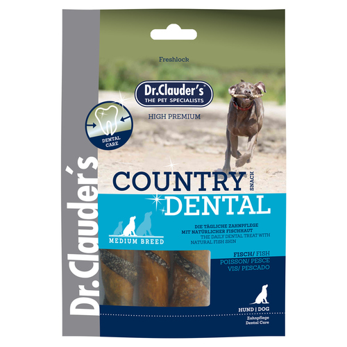 Dr. Clauders Country Dental Snack Medium Breed Fisch 100 g