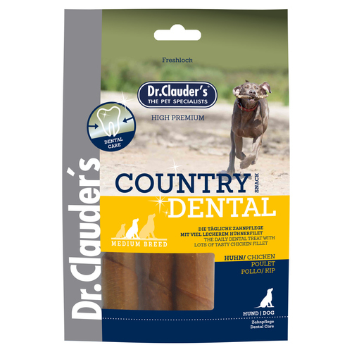 Dr. Clauders Country Dental Snack Medium Breed Huhn 120 g