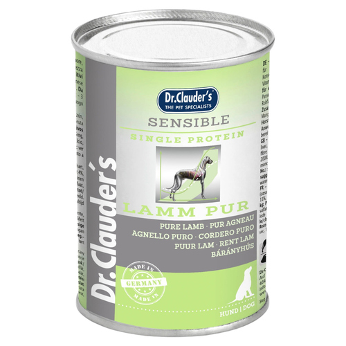 Dr. Clauders Selected Meat Sensible Lamm pur 400 g - 6 Stück