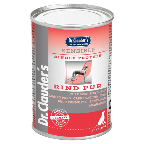 Dr. Clauders Selected Meat Sensible Rind pur 400 g - 6 Stück