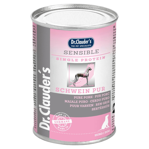 Dr. Clauders Selected Meat Sensible Schwein pur 400 g - 6 Stück