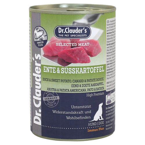 Dr. Clauders Selected Meat mit Ente & Süßkartoffeln 400 g - 6 Stück