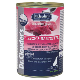 Abbildung Dr. Clauders Selected Meat mit Hirsch & Kartoffel 400 g - 6 Stck