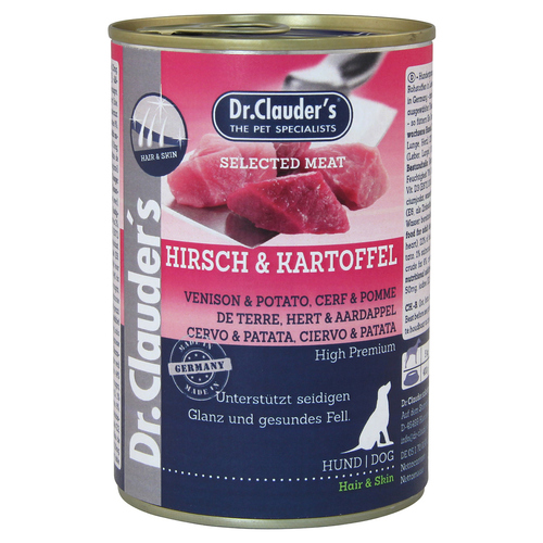 Dr. Clauders Selected Meat mit Hirsch & Kartoffel 400 g - 6 Stück