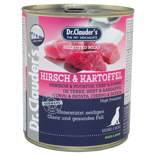 Dr. Clauders Selected Meat mit Hirsch & Kartoffeln 800 g - 6 Stück