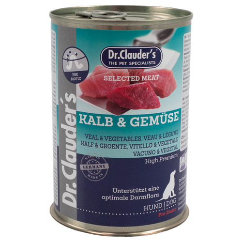 Dr. Clauders Selected Meat mit Kalb & Gemüse 400 g - 6 Stück
