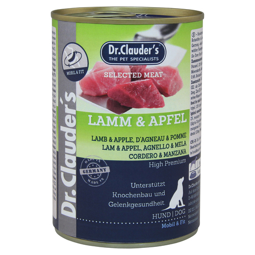 Dr. Clauders Selected Meat mit Lamm & Apfel 400 g - 6 Stück