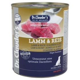 Abbildung Dr. Clauders Selected Meat mit Lamm & Reis 800 g - 6 Stck