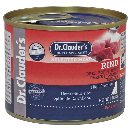 Dr. Clauders Selected Meat mit Rind 200 g - 6 Stück