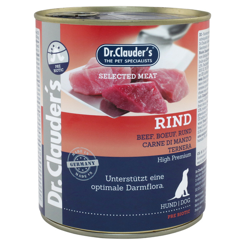 Dr. Clauders Selected Meat mit Rind 800 g - 6 Stück