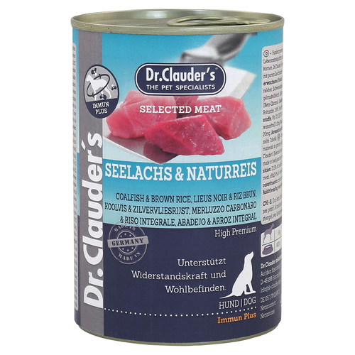 Dr. Clauders Selected Meat mit Seelachs & Reis 400 g - 6 Stück