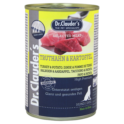 Dr. Clauders Selected Meat mit Truthahn & Kartoffel 400 g - 6 Stück