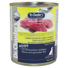 Abbildung Dr. Clauders Selected Meat mit Truthahn & Kartoffel 800 g - 6 Stck