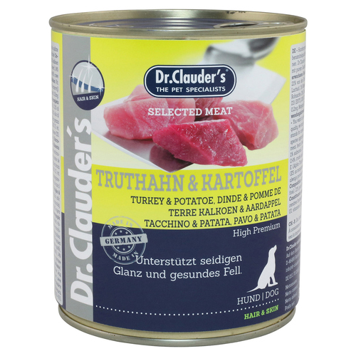 Dr. Clauders Selected Meat mit Truthahn & Kartoffel 800 g - 6 Stück