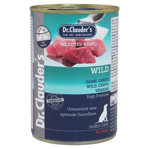 Dr. Clauders Selected Meat mit Wild 400 g - 6 Stück