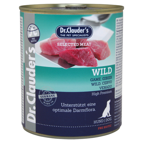 Dr. Clauders Selected Meat mit Wild 800 g - 6 Stück