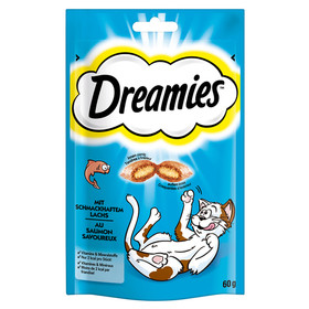 Abbildung Dreamies mit schmackhaftem Lachs Geschmack 60 g - 6 Stck
