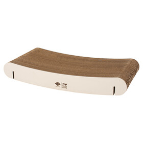 Abbildung D&D Ersatzteil Wandregal I Love Happy Cats David gewellt aus Pappe braun/beige