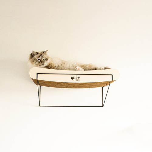 weitere Abbildung D&D Ersatzteil Wandregal I Love Happy Cats David gewellt aus Pappe braun/beige