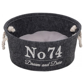 Abbildung D&D Hundekorb Home Collection Felt Vat grau
