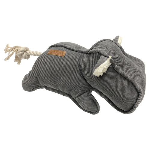 D&D Hundespielzeug Corduroy Emmy grau