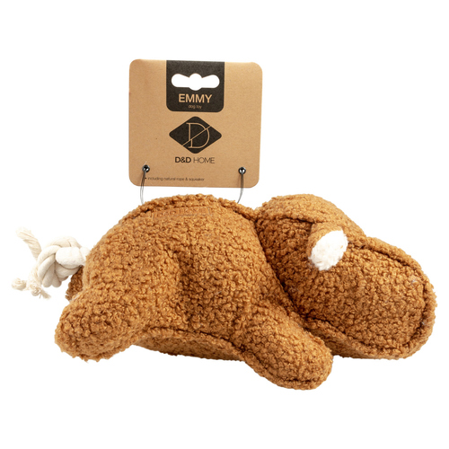 weitere Abbildung D&D Hundespielzeug Emmy Teddystoff mit Quietscher braun