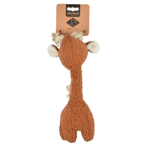 D&D Hundespielzeug George aus Teddystoff braun