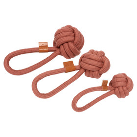 Abbildung D&D Hundespielzeug Harper Ball mit Schlaufe rosa