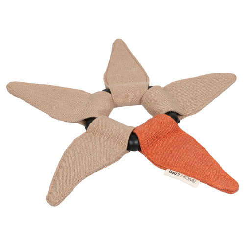 D&D Hundespielzeug Iceflower beige/orange