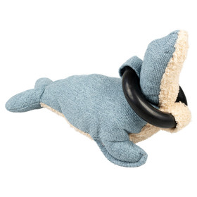 Abbildung D&D Hundespielzeug Navy Chenille mit Beiring blau