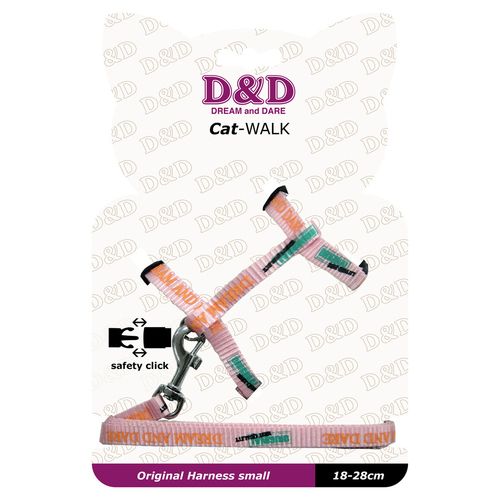 weitere Abbildung D&D Katzengarnitur Catwalk/Original Small Harness rosa