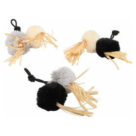 Abbildung D&D Katzenspielzeug I Love Happy Cats Blle Raffia aus Plsch