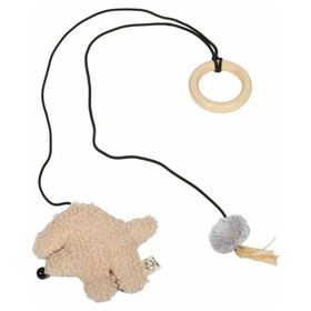 Abbildung D&D Katzenspielzeug I Love Happy Cats Bix mit Holzring beige